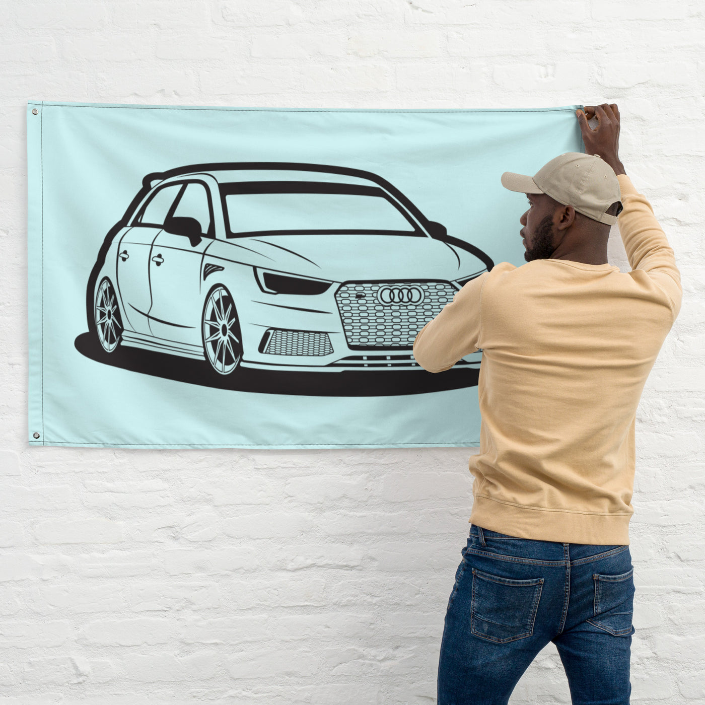 Individuelles Auto-Poster – Flagge