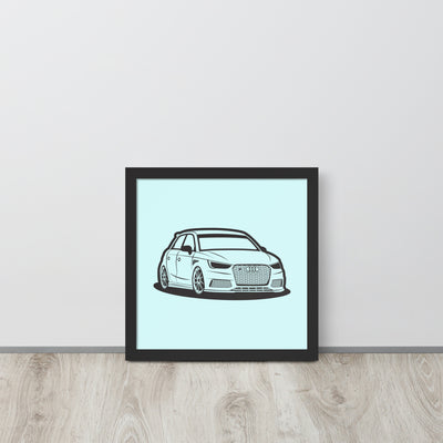 Individuelles Auto-Poster – gerahmtes Poster