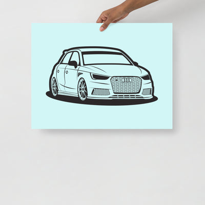 Individuelles Autoposter – Mattes Papier